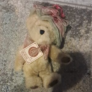 Boyds Bears Plush with Pink and Green Accents